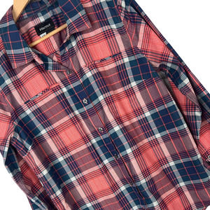 MARMOT Women's‎ L Split Back Plaid Long Sleeve Breathable Outdoor Button Shirt